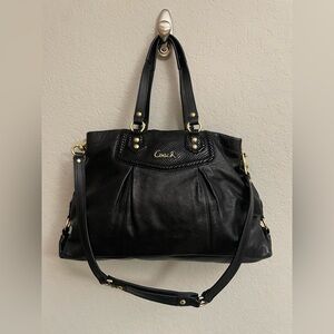 Coach 11281-F19243 Ashley Leather Carryall in  Black Leather
